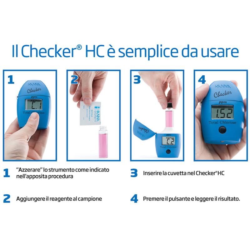 Hanna Instruments - HI764K Checker HC per acquario marino con cuvette di verifica taratura - nitriti scala ultra bassa 0 a 200 ppb - immagine 4